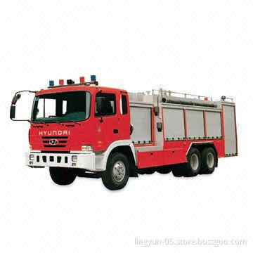 Fire Truck, Uses Twelve-ton Foam or Water, Measuring 9,875 x 2,500 x 3,500mm